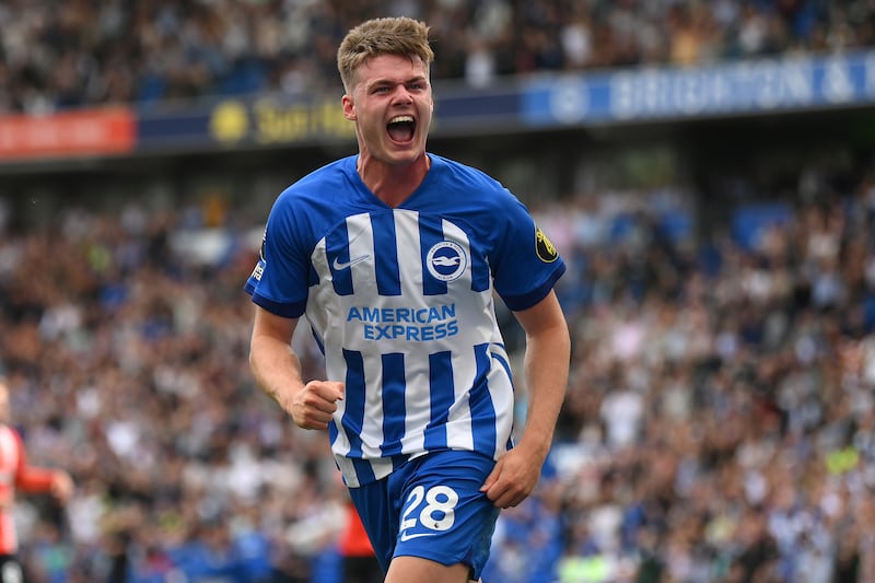 Evan Ferguson of Brighton. Photograph: Mike Hewitt/Getty