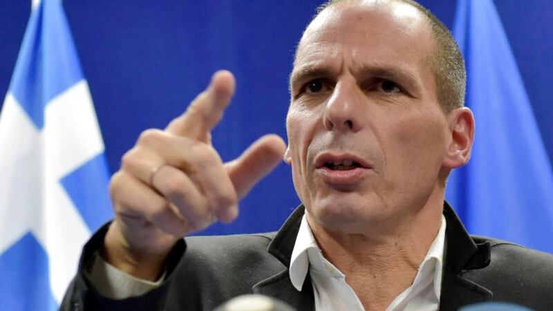 A copy of a letter outlining Greece’s commitments to austerity, ostensibly written by Greek finance minister Yanis Varoufakis (above), was leaked. After an internet check, it was suggested that that the memo was in fact drafted by Irish Eurocrat Declan Costello, and not the Greeks. Photograph: Eric Vidal/Reuters