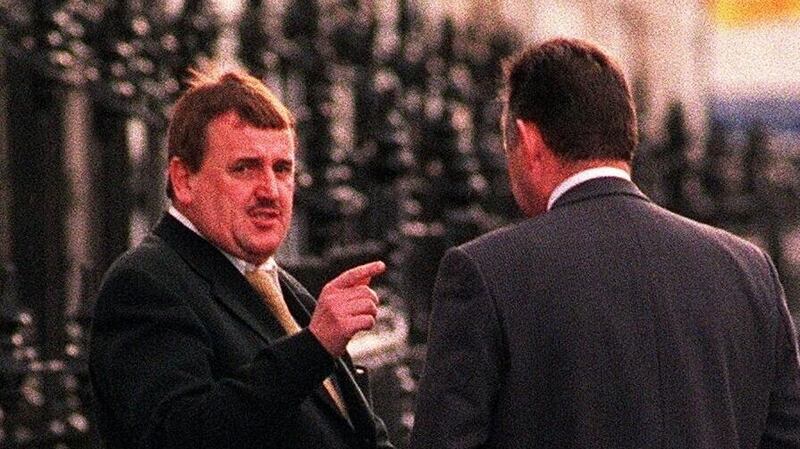 A file image of Noel Duggan leaving the Revenue Commissioner’s office in 2000 after meeting members of the Criminal Assets Bureau and Revenue Commissioners.