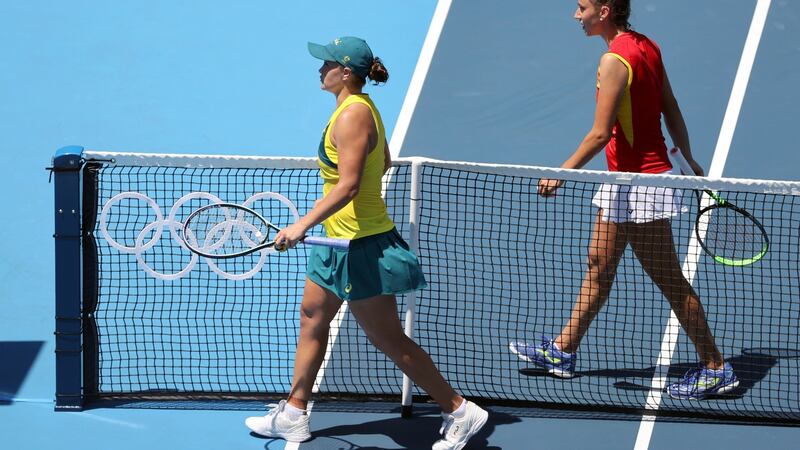 Ashleigh Barty was beaten in his first round match. Photo: Wu Hong/EPA