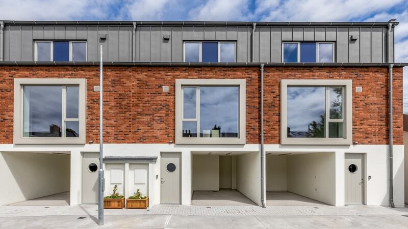Parking space beneath the properties.