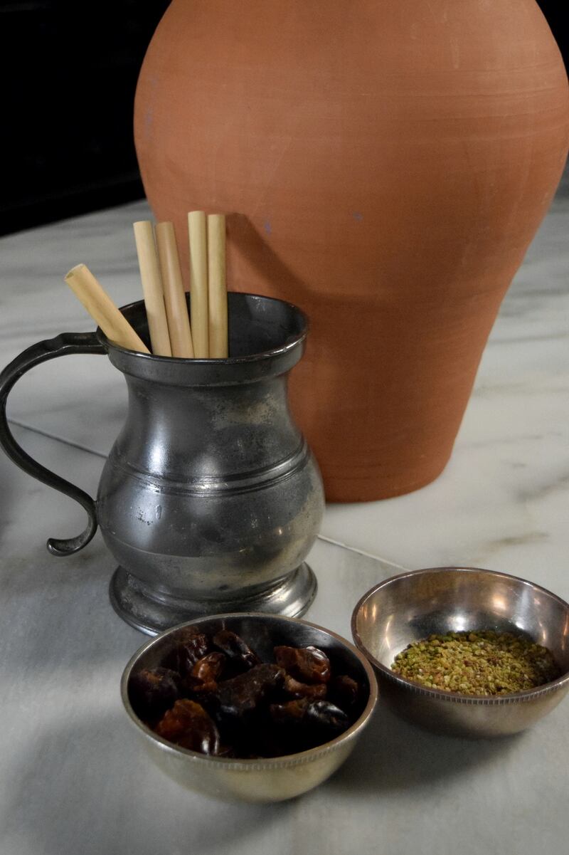 In ancient Egypt vessels were communal and people would sip from straws. Photograph: Tasha Marks