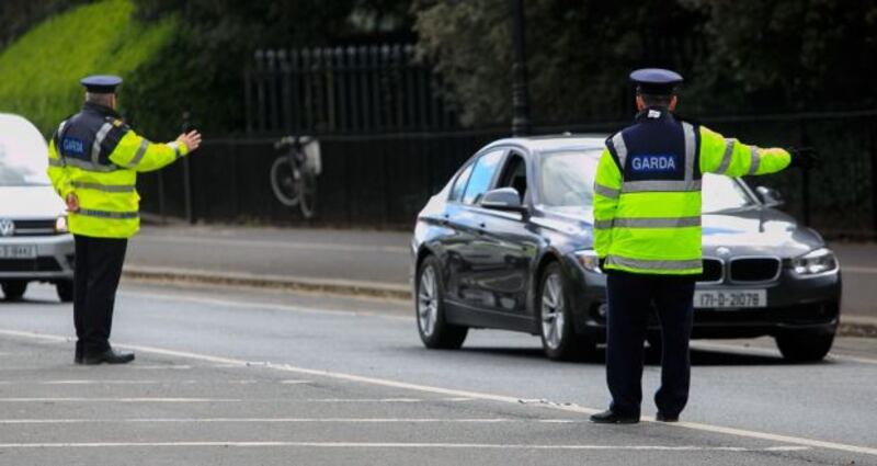 The increased numbers of gardaí on patrol to enforce social distancing protocols in communities has lead to significant but unexpected arrests of alleged serious criminals. Photograph: Collins