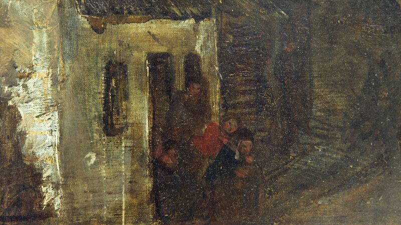 Detrail of Sunset by Henry Mark Anthony. Photograph: Autumn Driscoll / Quinnipiac University