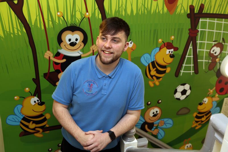 James Coleman, a childcare worker at Spraoi Early Learning Centre in Galway city. Photograph: Joe O'Shaughnessy