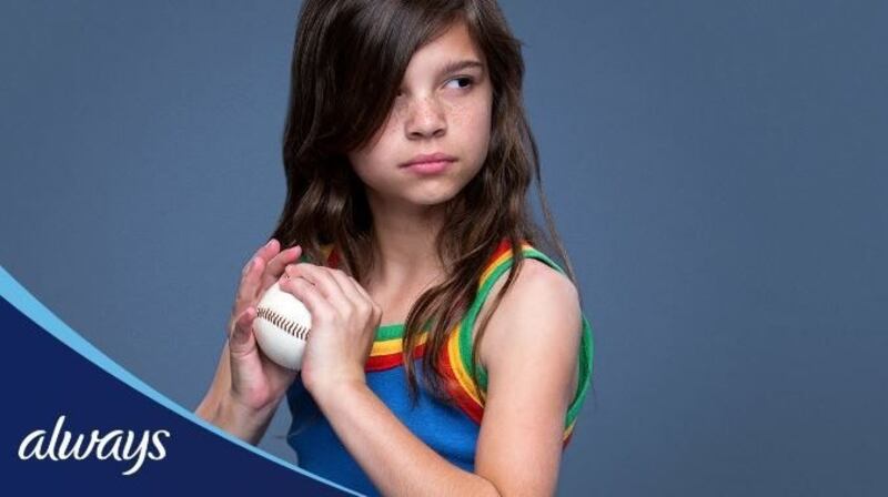 A still from the Always #LikeAGirl advertising campaign in 2014: “Progressive but saccharine”