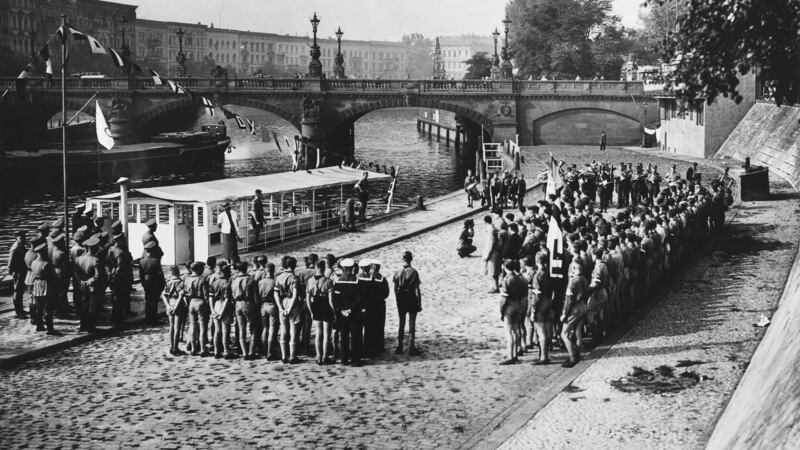 Irish exchange students and Hitler Youth in Berlin, 1936. Photograph: Getty Images