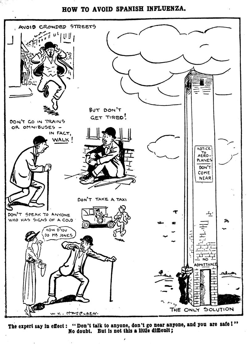 A cartoon from around 1918.