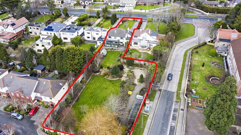 The rear garden offers scope to build a large family home or  up to six terraced houses.