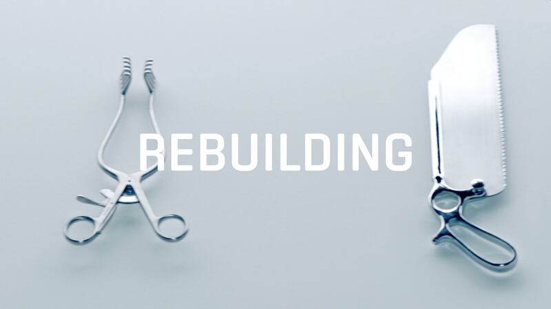 Surgical tools  in the HSA’s television advert, which aims to raise awareness of  risks to construction workers