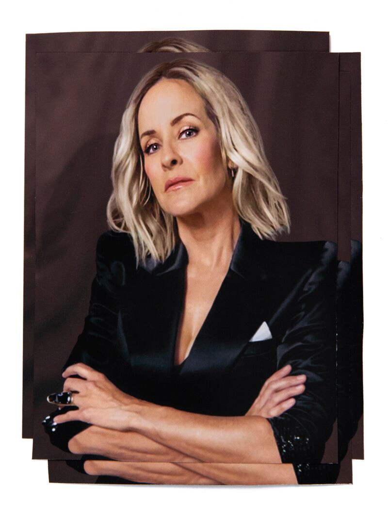 In a photo illustration, Martie Maguire of the Chicks, photographed via FaceTime. Photo Illustration: Sam Cannon/The New York Times