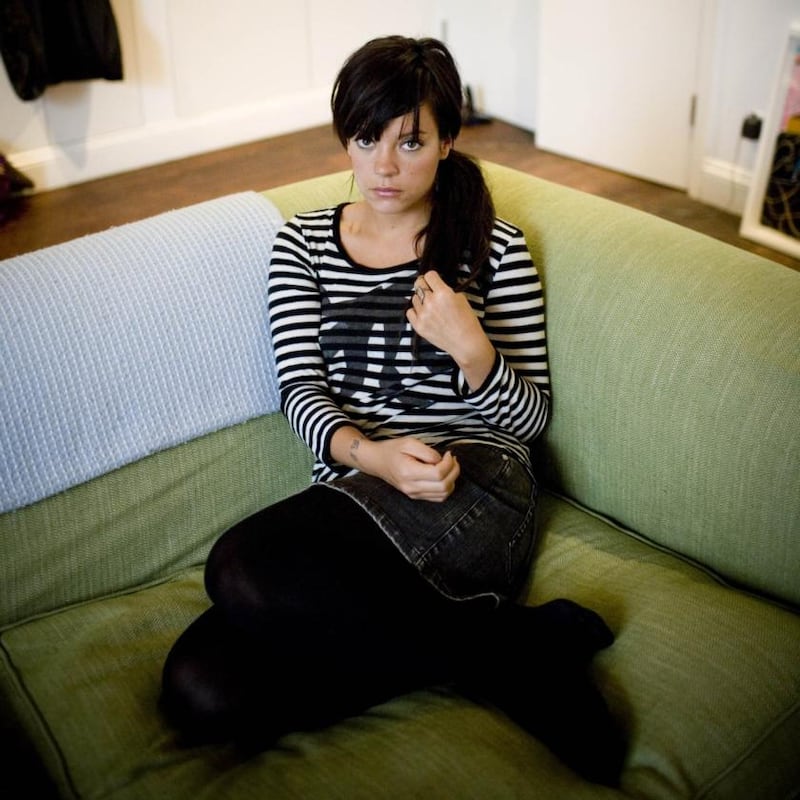 Lily Allen: the singer in her London home in 2009. Photograph: David Azia/New York Times