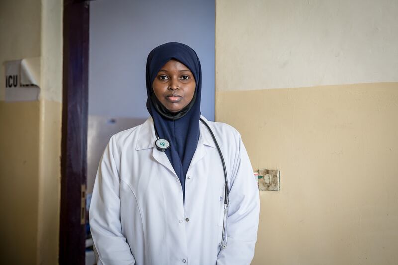 Dr Hafsa Mohamed said Mogadishu's Banadir Hospital is "overwhelmed", with no beds left for malnourished children. Photograph: Sally Hayden