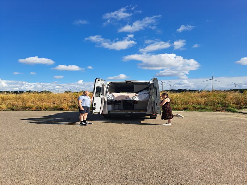 Pádraig Geraghty and Nicole Sheridan converted their own campervan.
