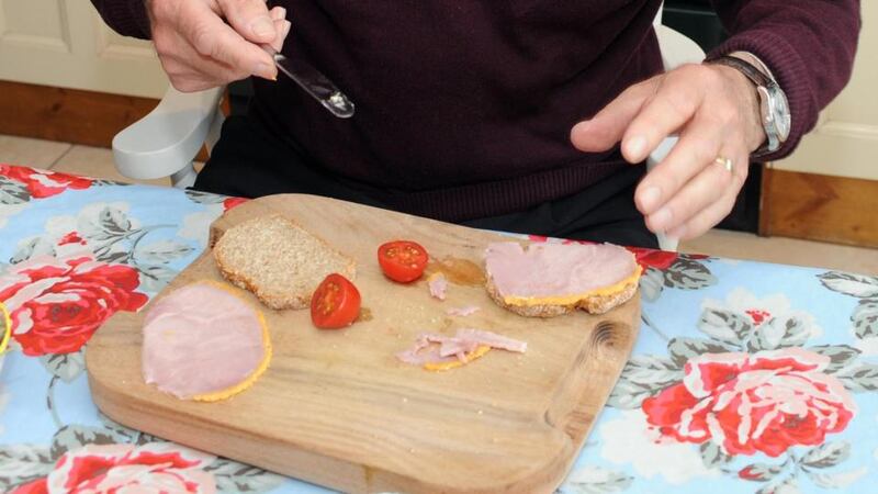 Micheál Ó Muircheartaigh’s ham sandwich. Photograph: Don MacMonagle