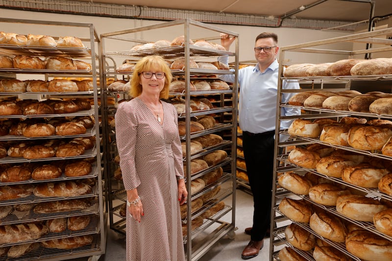 Dymphna O'Brien, managing director, and Wieslaw Drabik, operations manager of the Bretzel Bakery at it production facility in Harold's Cross, Dublin. Photograph: Alan Betson