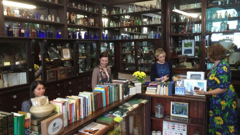 Sweny’s Pharmacy on Dublin’s Lincoln Place is where James Joyce’s Leopold Bloom stopped at about 11am on the morning of June 16th, 1904, to fill a prescription for his wife Molly and pick up some lemon soap before his Turkish bath. This small Joyce museum is now at risk of losing its UNESCO funding. Photograph: Dan Griffin/The Irish Times