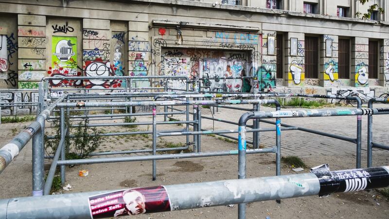 The exterior of Berghain nightclub. The techno club typifies Berlin’s libertarianism, hedonism, industrial architecture and love of quality electronic music. Photograph: Iain Masterton/Getty Images