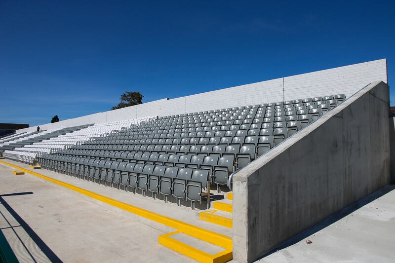A view of Walsh Park with two new stands and a total of 8,500 seats added to the redeveloped venue. Photograph: Ken Sutton/Inpho