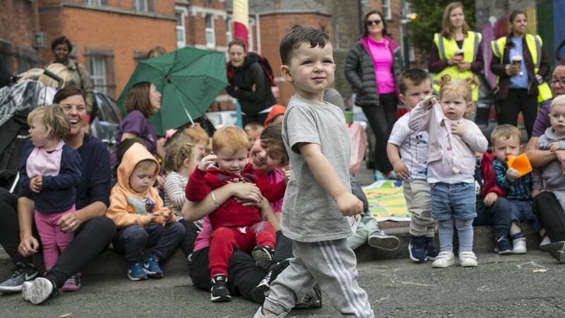 Having fun at the Playful Street event on Sheriff Street, Dublin 1. Photograph: Paul Kelly