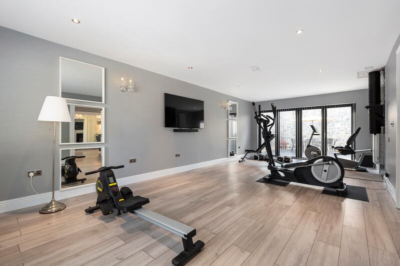 A gym was added to the house in 2022