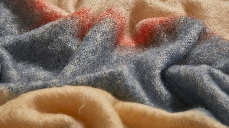 Silare mohair blanket from Kilkenny’s Cushendale Woollen Mills (€205)