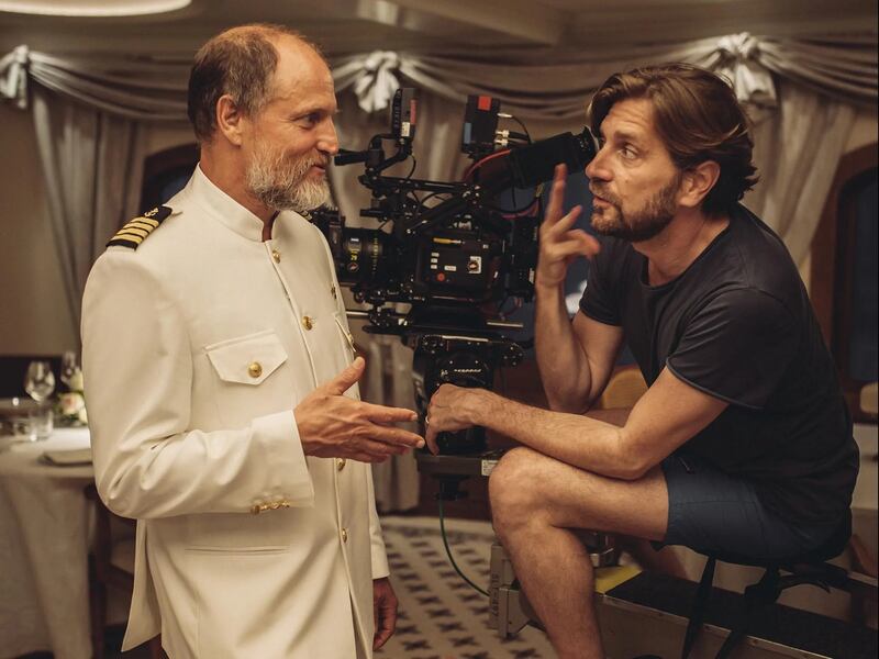 Actor Woody Harrelson and director Ruben Östlund