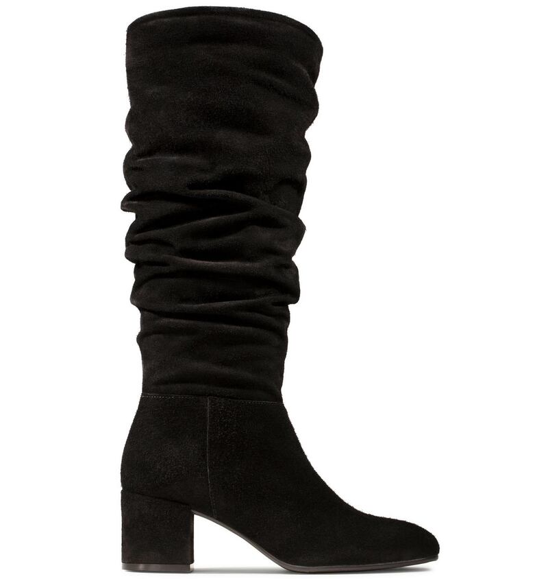 Slouch black suede boots, €160 from clarks.co.uk