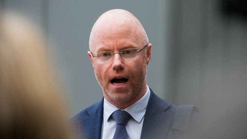 Minister for Health Stephen Donnelly says  it is likely the Omicron variant is here and that 11 Covid-19 cases are being examined.  Photograph:  Gareth Chaney/Collins