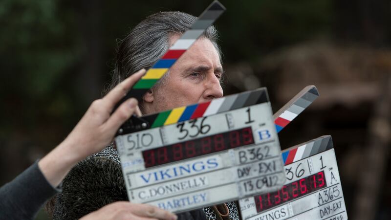 Gabriel Byrne during the filming of season one of Vikings
