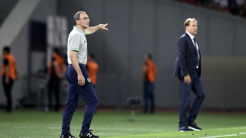 This was a game to forget for Ireland manager Martin O’Neill. Photograph: Ryan Byrne/Inpho