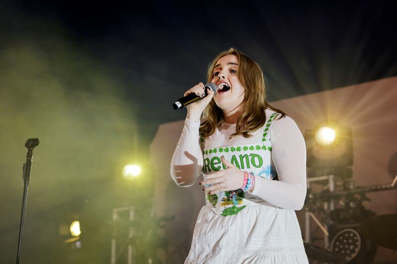 Nell Mescal performing on the Three Music stage on Saturday at Electric Picnic. Photograph: Alan Betson/The Irish Times

