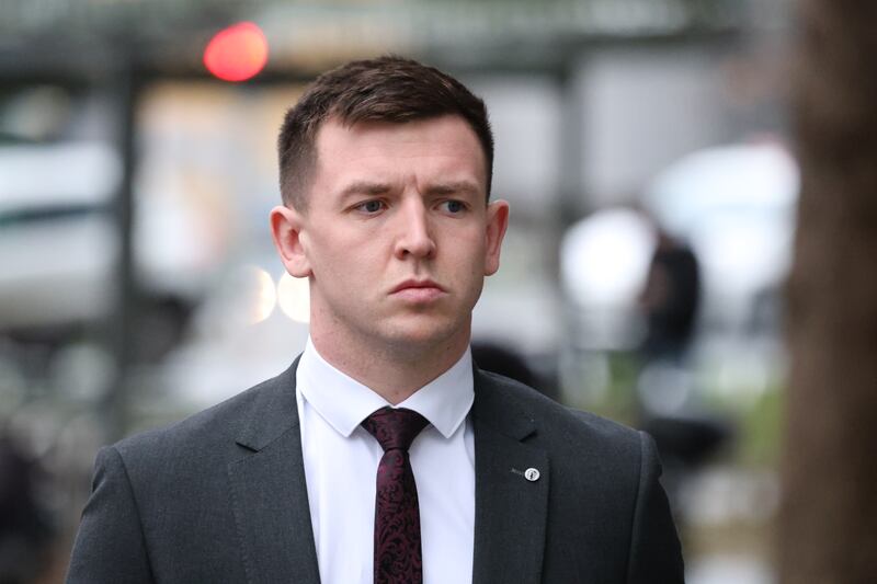 Sean Kavanagh (27), of St Mary's Lane, Monasterevin, was jailed for two years and two months having been convicted of assault causing harm and violent disorder. Photograph: Collins Courts
