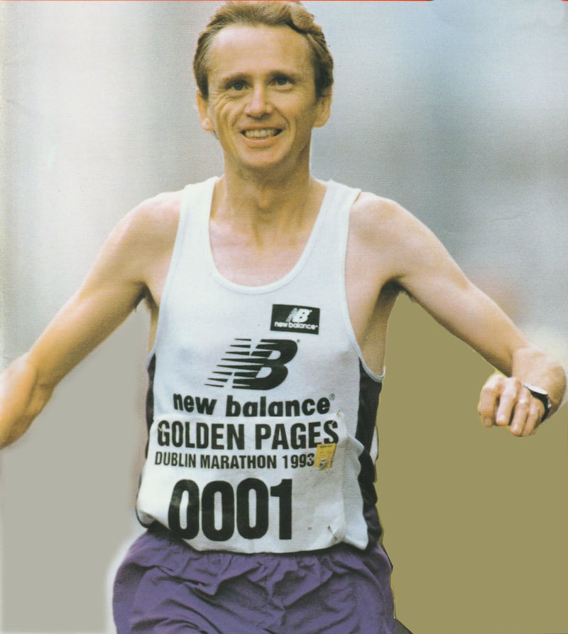 John Treacy winning the 1993 Dublin Marathon