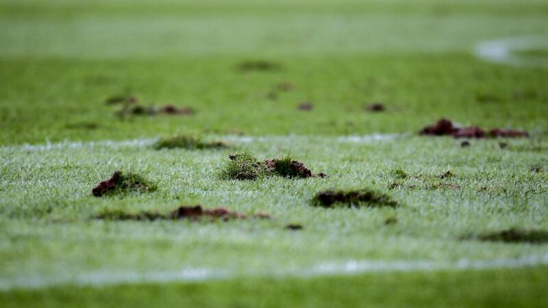 A general view of the playing surface at at Páirc Uí Chaoimh during Allianz Football League Division 2 match between Cork and Kildare on Sunday. Photograph: Ken Sutton/Inpho