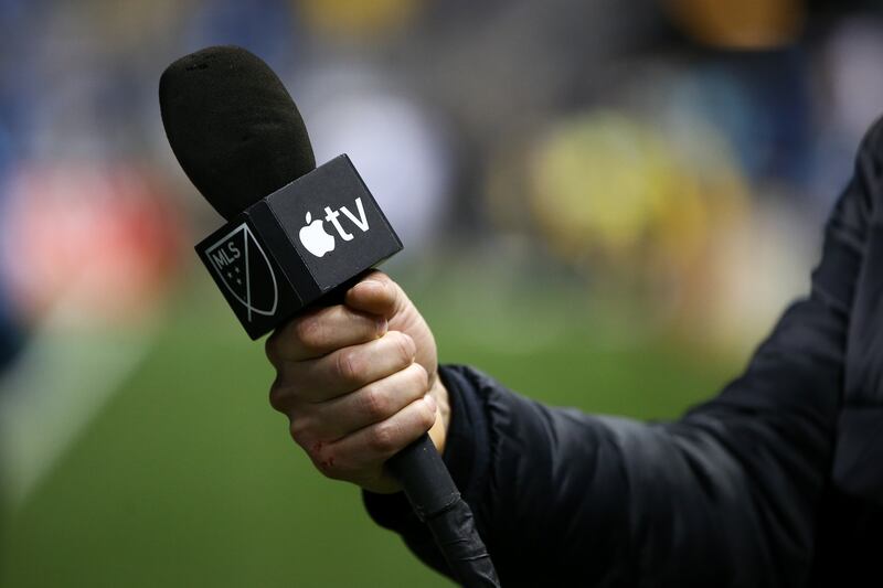 MLS games are now shown on Apple TV, a move that has significantly reduced its viewership reach in the US. Photograph: Isaiah Vazquez/Getty Images