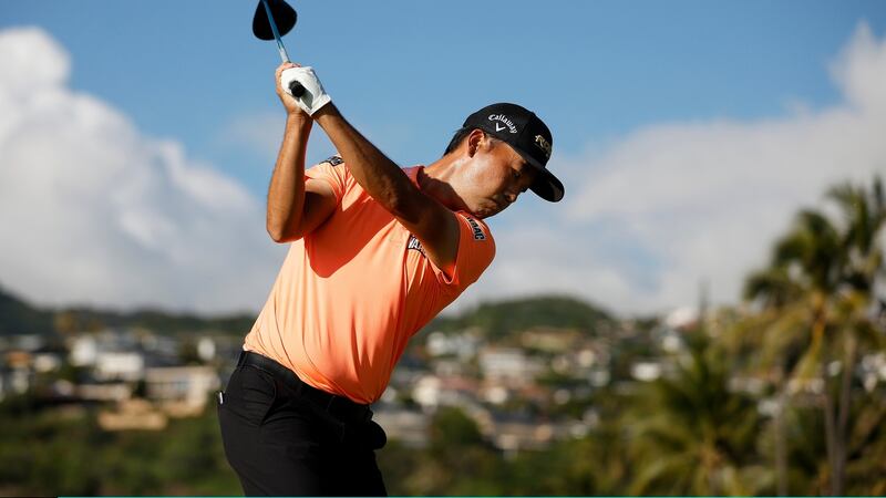 Kevin Na has the first round lead in Hawai. Photograph: Cliff Hawkins/Getty