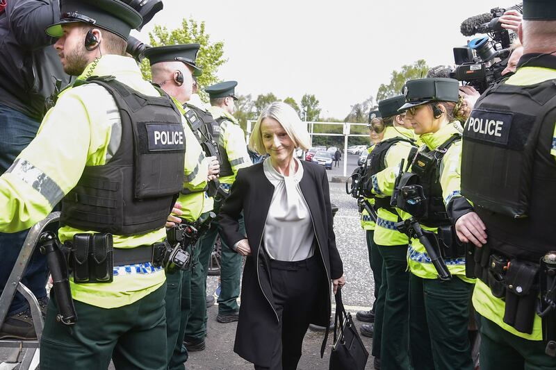 Eleanor Donaldson arrives at Newry courthouse. Photograph: Charles McQuillan/Getty Images