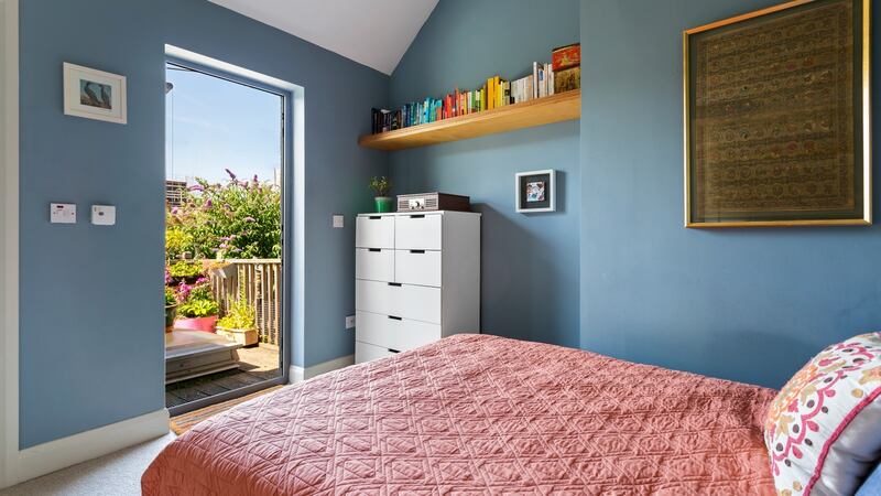Main bedroom with door to terrace