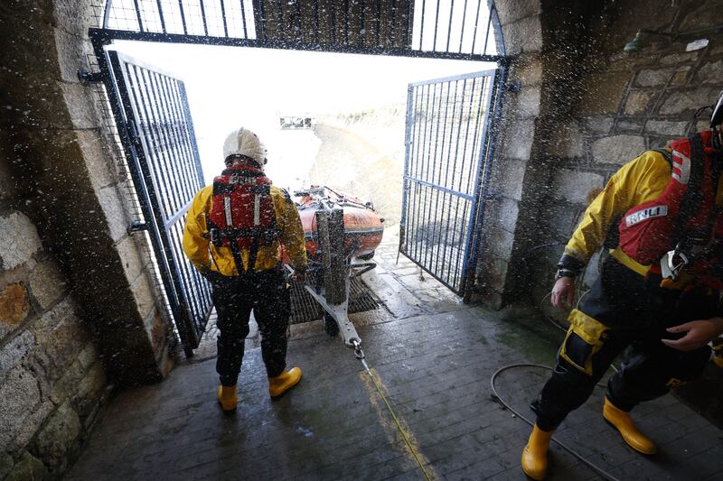 RNLI volunteers must live near a lifeboat station, because when their pager goes off, the aim is to launch the boat within two to three minutes. Photograph: Nick Bradshaw/The Irish Times