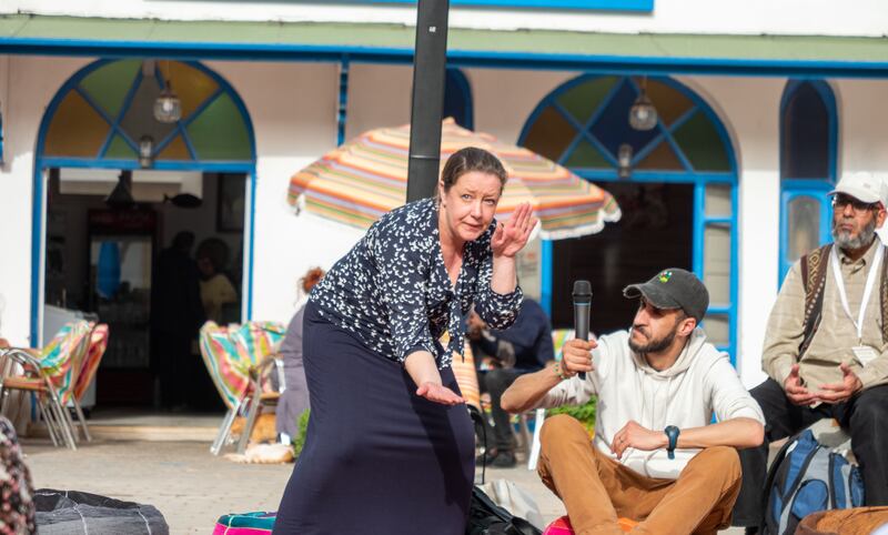 Marrakesh International Storytelling Festival 2023: Veronica Chambers. Photograph: Noel Sweeney 