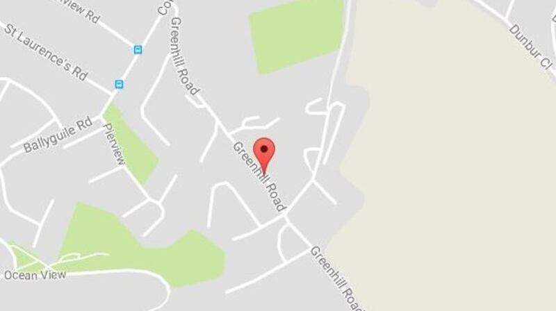 The location on Greenhill Road, outside Wicklow Town, where incontinence pads were dumped