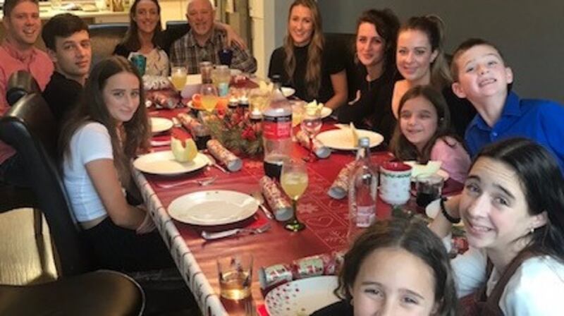 Orlagh and Gary with the family.