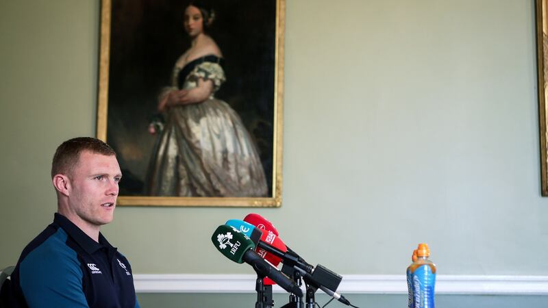 Keith Earls: “We’re itching to get on the field and hit the ground running into a massive week.” Photograph: Laszlo Geczo/Inpho