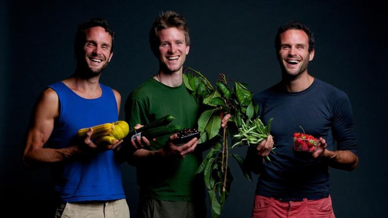 David, Darragh and Stephen Flynn. Photograph: Alan Betson