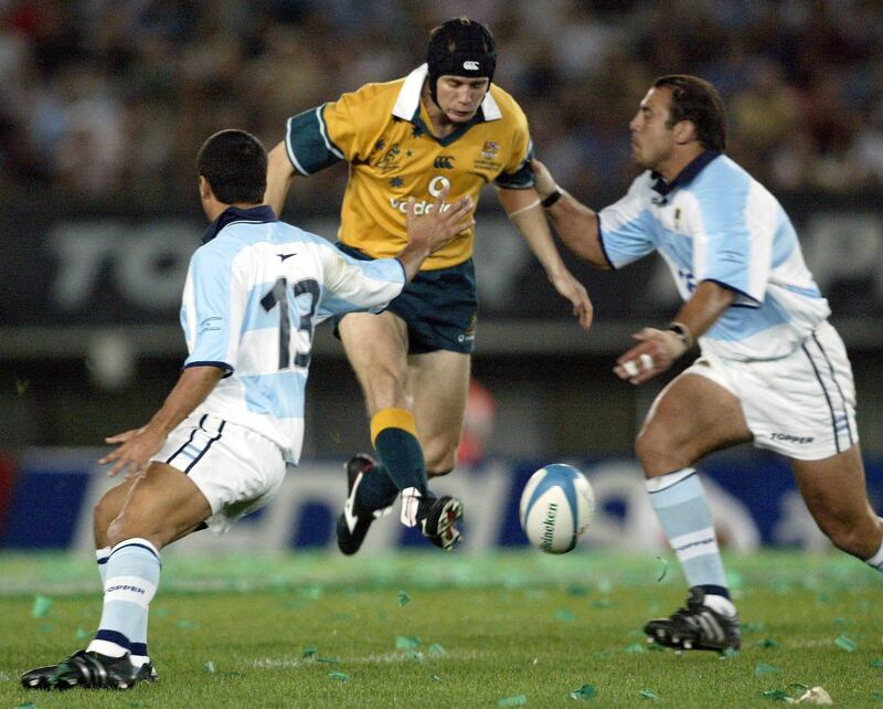 Stephen Larkham was one of a great line of Australian outhalves. Photograph: Allsport/Inpho 