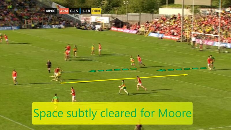 Space expertly cleared for Ciaran Moore's strike run