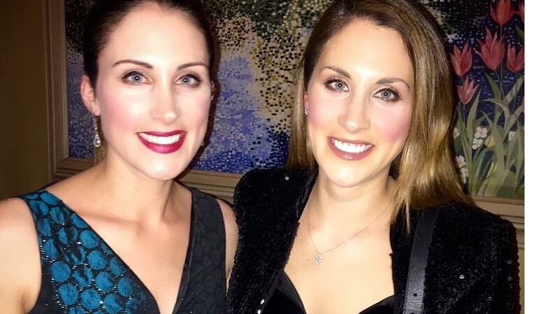 Identical twins Sinead Ranalow and Anne-Marie Tomchak