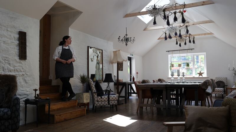 Chef Danni Barry at The Wicklow Escape in Donard, Co Wicklow. Photograph: Nick Bradshaw