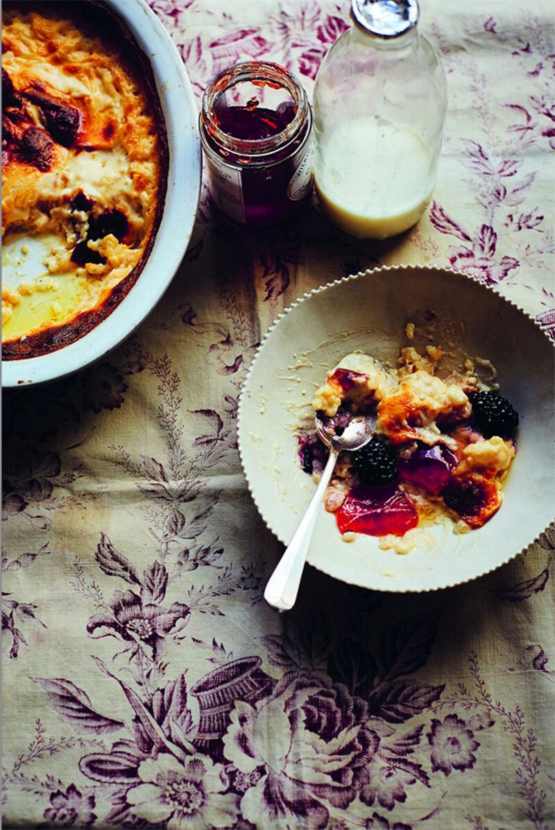 Diana Henry's baked rice pudding